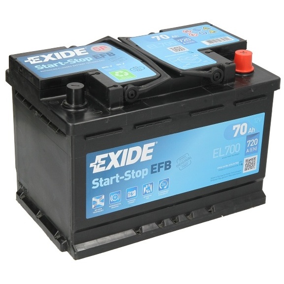 Baterie Exide Efb Start-Stop 70Ah 720A 12V EL700